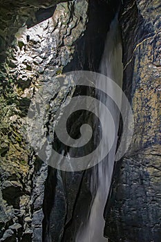 Trummelbach falls, Lauterbrunnen, Swiss - Europe's largest subterranean water falls