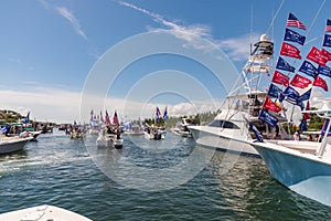 Trump Parade on the Intracoastal Waterway Florida