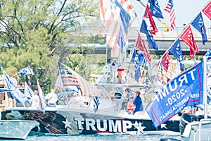 Trump Parade on the Intracoastal Waterway Florida