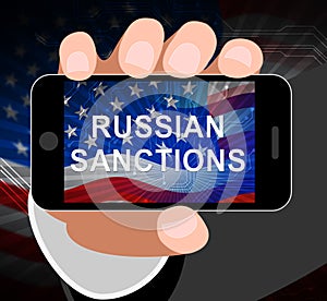 Trump Russia Sanctions Financial Embargo On Russian Federation - 3d Illustration