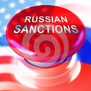 Trump Russia Sanctions Monetary Embargo On The Russian Federation - 3d Illustration photo