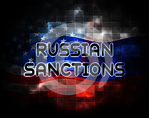 Trump Russia Sanctions Political Embargo On Russian Federation - 3d Illustration