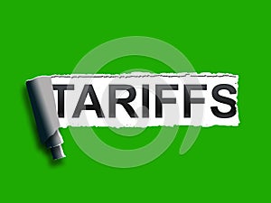 Trump Trade Tariffs On China As Tax And Penalty - 3d Illustration