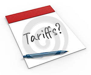 Trump Trade Tariffs On China As Tax And Penalty - 3d Illustration