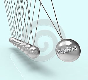 Trump Trade Tariffs On Chinese As Levy And Penalty - 3d Illustration photo