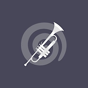 Trumpet icon illustration