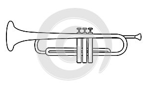 Trumpet brass instrument used in classical and jazz music