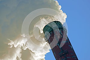 Trumpet CHP close up smoke and sky