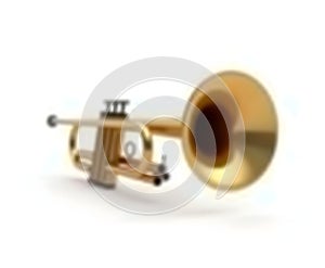 Trumpet Isolated on White