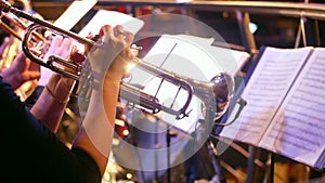 Trumpet sax music bar