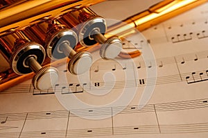 Trumpet on Sheet Music