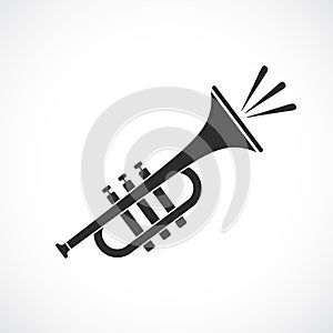 Trumpet vector icon photo