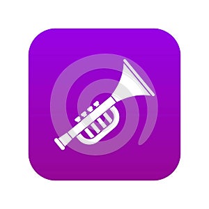 Trumpet toy icon digital purple