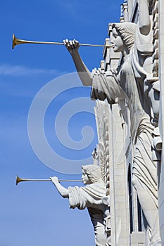 Trumpeting Angles (architecture detail)