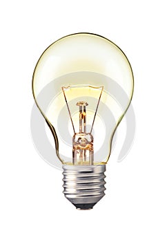 Trun on tungsten light bulb, Realistic photo image