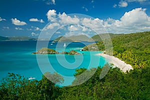 Trunk Bay Beach in the US Virgin Islands