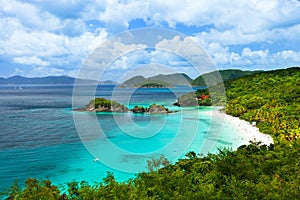 Trunk bay on St John island, US Virgin Islands