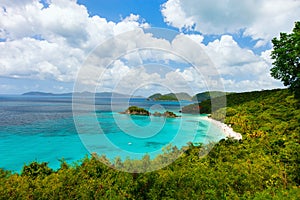 Trunk bay on St John island, US Virgin Islands