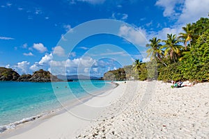 Trunk Bay on St John in the US Virgin Islands