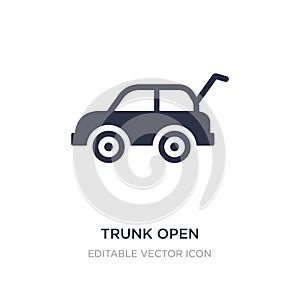 trunk open icon on white background. Simple element illustration from Gaming concept