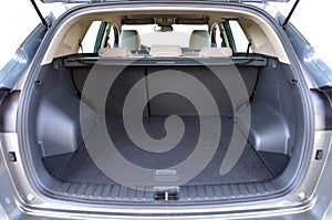 The trunk of a passenger car