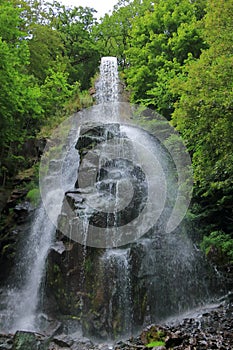 Trusetal waterfall in Thuringia, Germany