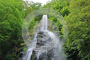 Trusetal waterfall in Thuringia, Germany