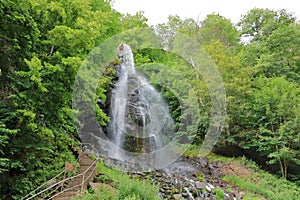 Trusetal waterfall in Thuringia, Germany