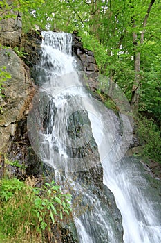 Trusetal waterfall in Thuringia, Germany