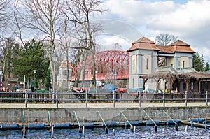 Trussed arch Haven bridge Tegeler Hafenbruecke or, more popular