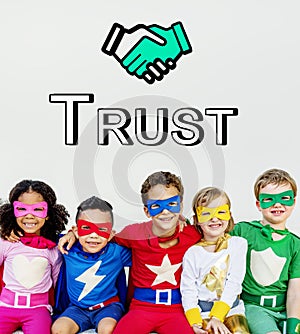 Trust Handshake Partnership Cooperation Graphic Concept photo