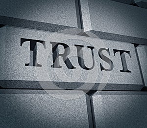 Trust honor financial business symbol integrity de