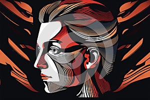 trust human abstract art vector art