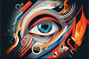 trust human abstract art vector art