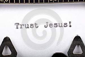 Trust Jesus