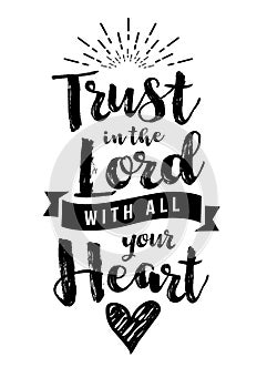 Trust in the Lord with all your Heart Emblem