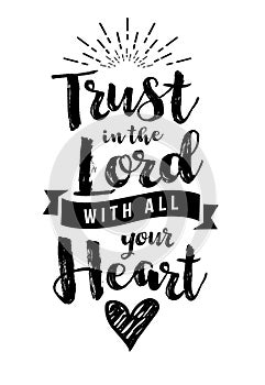 Trust in the Lord with all your Heart Emblem photo