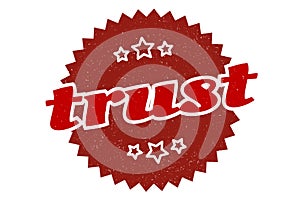 trust sign. trust vintage retro label.