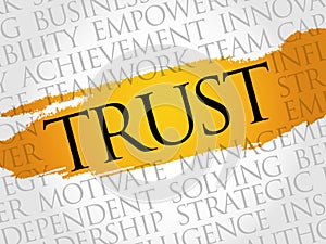 Trust word cloud