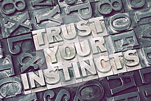 Trust your instincts met photo