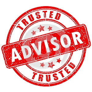 Trusted advisor business rubber stamp