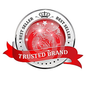 Trusted Brand. Best seller - shiny icon / label / badge.