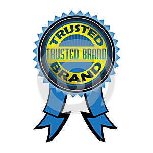 Trusted brand blue badge