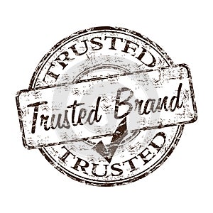 Trusted brand rubber stamp photo