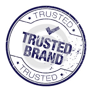 Trusted brand rubber stamp photo