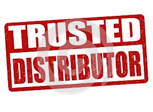Trusted distributor sign or stamp photo