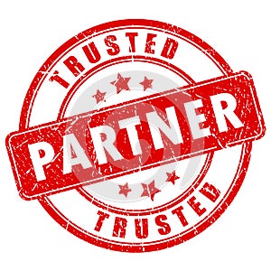 Trusted partner rubber stamp photo