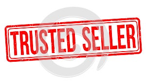 Trusted seller sign or stamp photo