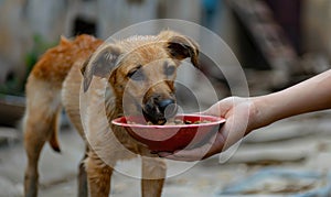 Trusting Canine Eyes at Mealtime - A Moment of Care and Nutrition Generative AI