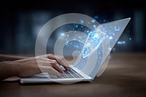 Trustless security model: permission control, session integrity, endpoint defense, virtual perimeter, resource guard